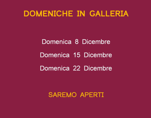 Domeniche in galleria